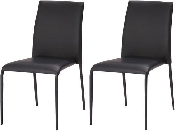 あずま工芸 ダイニングチェア スタッキング可能 ブラック〔4脚入〕 TDC